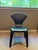 A set of 6 like-new, sturdy, black leather dining room chairs, designed in Italy by and purchased from Roche Bobois in...