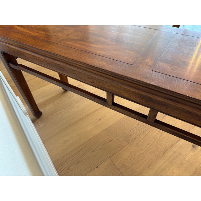 Wood Vintage Henredon Chinoiserie/Ming Style Sofa Table/Console For Sale - Image 7 of 14