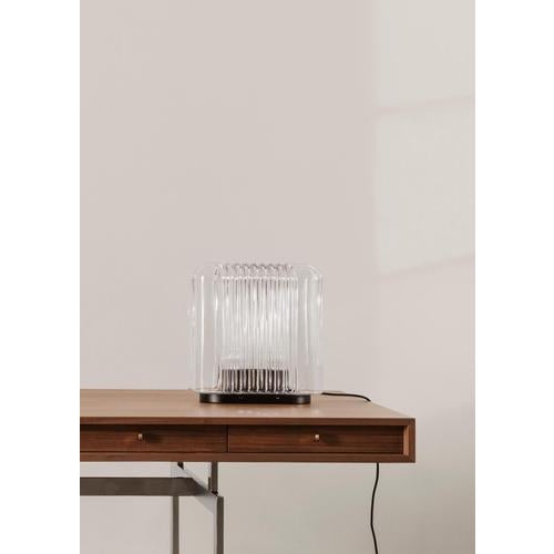 Metal Mouth-Blown Glass & Aluminum Lari Table Lamp by Angelo Mangiarotti For Sale - Image 7 of 14