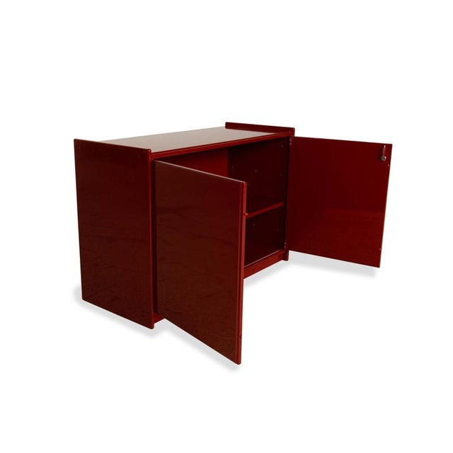 Olinto Wooden Sideboard in Red from B&b Italia / C&b Italia, Set of 3 For Sale - Image 6 of 18