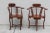 Rare 1940's Hollywood Regency Carved Wood Accent/ Side Chairs - Japonisant/ Chinoiserie a - Pair For Sale - Image 4 of 12