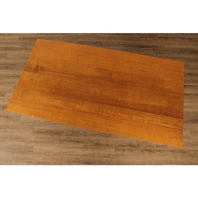 Mission Mission Style Solid Oak Dining Table For Sale - Image 3 of 12