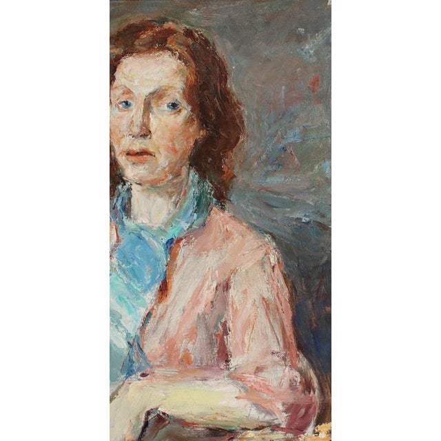 Carlo Striccoli, Woman Alone with Her Thoughts', 1960s, Oil on Canvas For Sale - Image 14 of 18