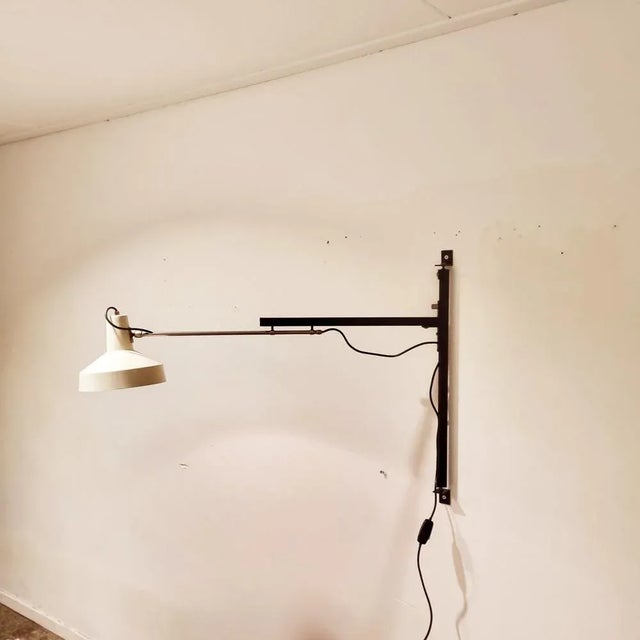 Black Adjustable Wall Telescope Lamp by Niek Hiemstra for Hiemstra Evolux, the Netherlands For Sale - Image 8 of 13