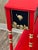 Solid Wood Console Table, Narrow Hallway Furniture, Red and Gold Palm Beach Tropical Decor For Sale - Image 4 of 11