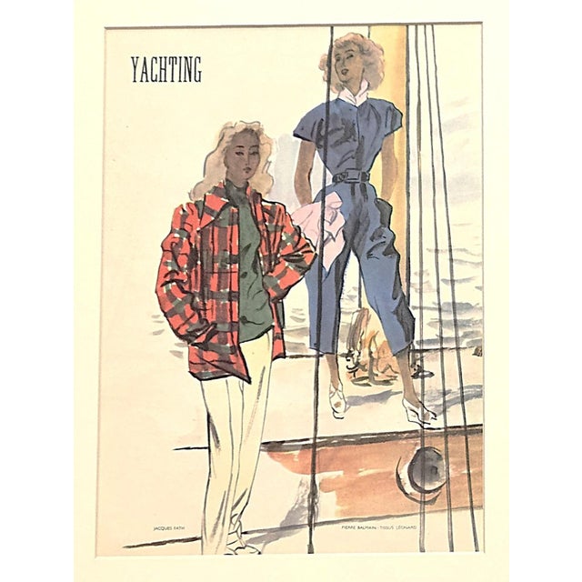 This is a set of 2 Mid-Century vintage French prints for those who love boating in style. They date to 1947 and were...