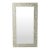 Vivienne 20.5 in. W x 36.5 in. H Rectangular Bone Inlay Wall Mirror, Gray Bone Inlay For Sale