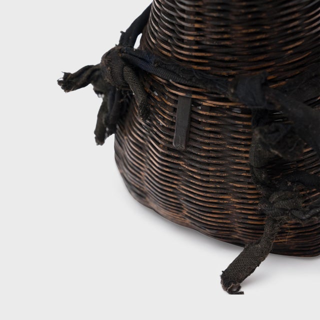 Chinese Petite Gathering Basket, C. 1940 For Sale - Image 4 of 4