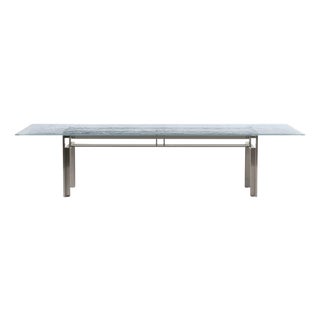 Mid-Century Modern Doge Laguna Table in Steel & Glass from Carlo Scarpa For Sale