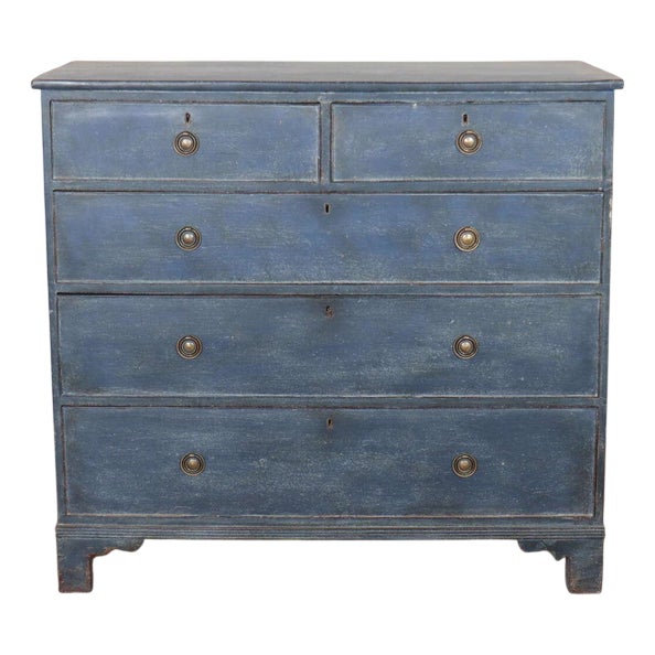 English Painted Chest of Drawers For Sale