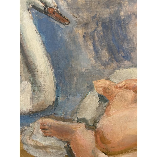 Maurice Barraud, Leda, 1927, Oil on Canvas, Framed For Sale - Image 7 of 15
