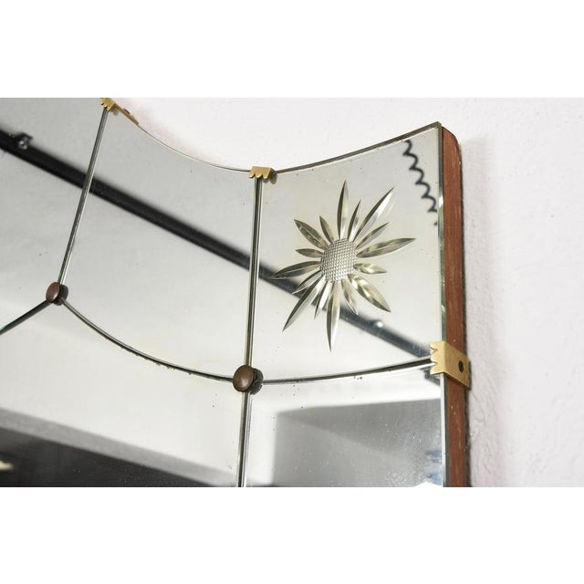 Mid-Century Italian Modern Mirror with Console by Pier Luigi Colli for Cristal Arte, Set of 2 For Sale - Image 17 of 18