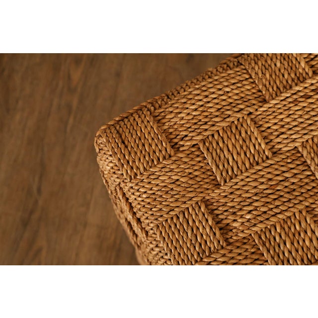 Lane Furniture Woven Rope Bench For Sale - Image 11 of 18