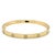 Cartier, Love Medium Model Bangle Bracelet, 18k Yellow Gold, Size 18 For Sale In Chicago - Image 6 of 9