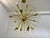 Metal Mid Century Modern Brushed Brass Sputnik Chandelier | Starburst Pendant Light Fixture | Modern Chandelier | For Sale - Image 7 of 9