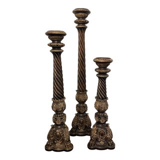Early 20th Century Candlesticks - Set of 3 For Sale