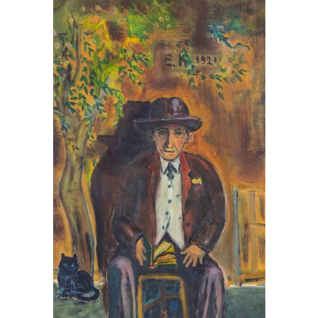 Oil on cardboard realized by sirio pellegrini in 1968. Hand signed. Includes a wooden frame realized by the artist. Cm....