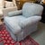 Rolled Arm Chair + Ottoman, Set For Sale - Image 9 of 11