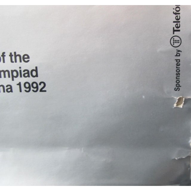 Contemporary 1992 Original Barcelona Olympic Games Poster - Discus For Sale - Image 3 of 7