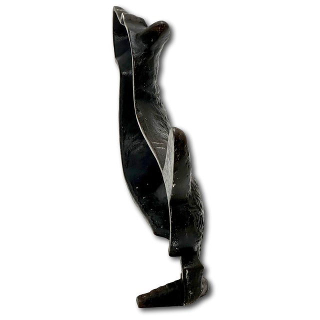 Hard 2 Find Vintage 1930s "Wedge" Type Cast Iron Standing Scottish Terrier - Scottie Dog Doorstop by Spencer Guillford For Sale - Image 11 of 12