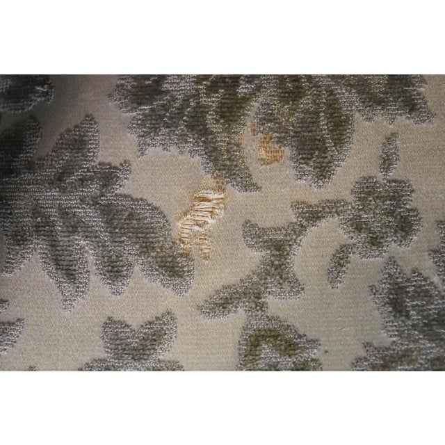 Pair Louis XVI Gilt Frame Upholstered Armchairs For Sale - Image 11 of 12