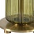 Contemporary Green Glass/Brass Table Lamp With Shade For Sale - Image 3 of 8