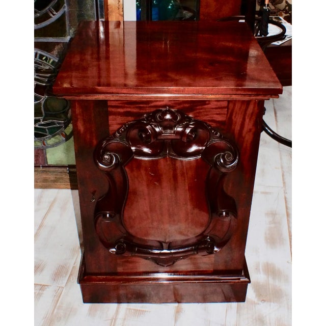 Victorian Mahogany Cabinets, 1870s, Set of 2 For Sale - Image 4 of 9