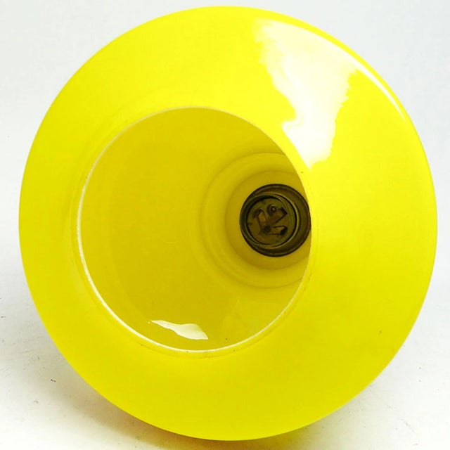 Mid-Century Modern Art Deco Pendant Lamp, Poland, 1970s For Sale - Image 3 of 7