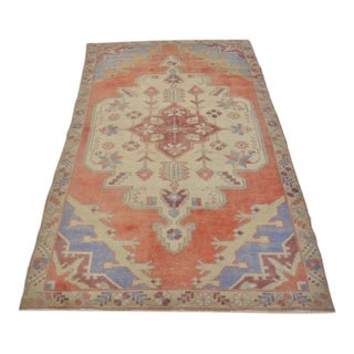 Vintage Anatolian Oushak Carpet For Sale