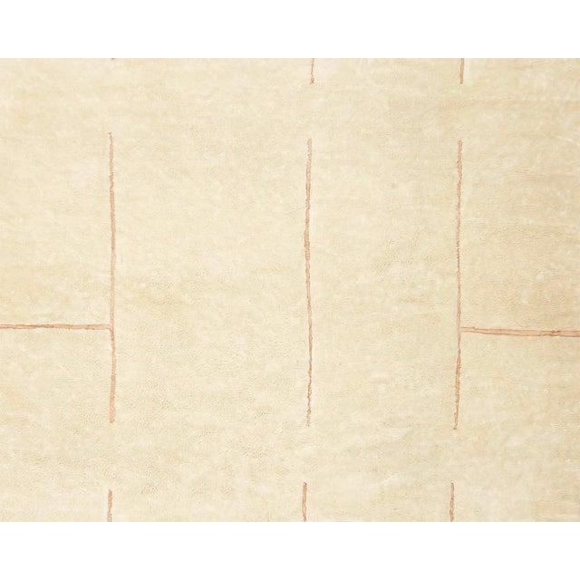 Textile Premium Oversize Hand-Knotted Wool Rug | 12'9" X 11'4" | One of a Kind For Sale - Image 7 of 7