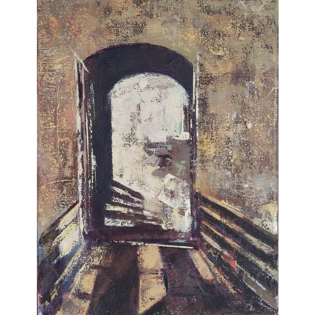 This 12x16 original loil on canvas painting entitled "Bridge into Light" was inspired by our 2017 trip to Italy. Exploring...