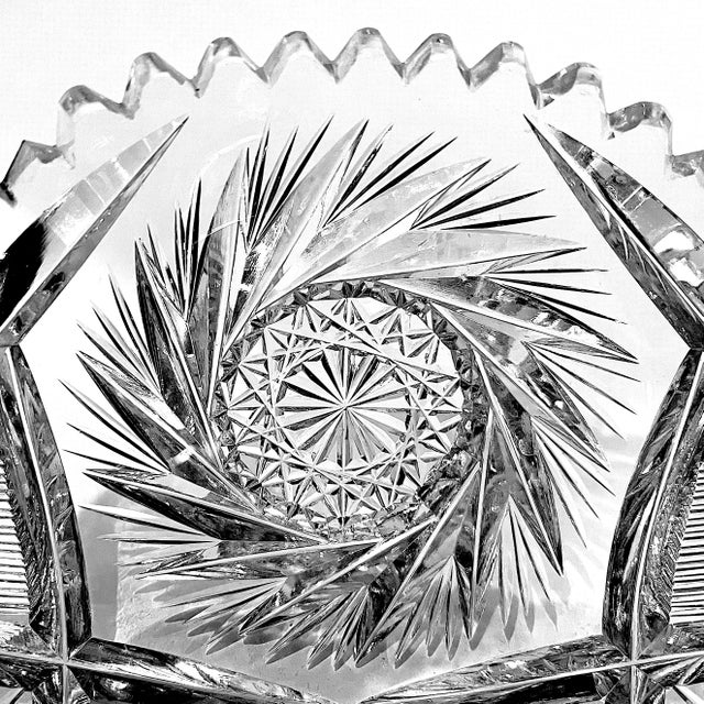 American Brilliant Period glass was produced between 1876 and 1918. Lead crystal "blanks" were embellished with deeply...