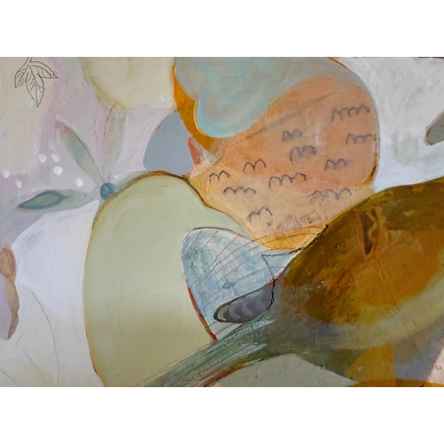 “Thrashers and Flowers” a Fun Bird Painting by LWren Walraven For Sale - Image 12 of 16