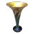 Pulled Feather Art Glass Vase by Lundberg Studios For Sale