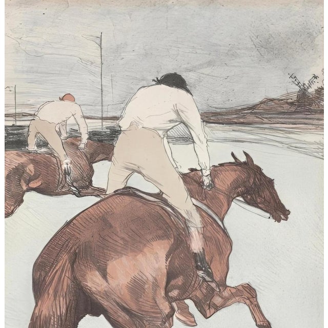 Henri de Toulouse-Lautrec (1864-1901) (After) The jockey; Digital silkscreen print signed in the plate Limited edition...