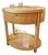 1980s Charles Pfister for Baker Furniture Oval Burl Veneer 1 Drawer Nightstand For Sale