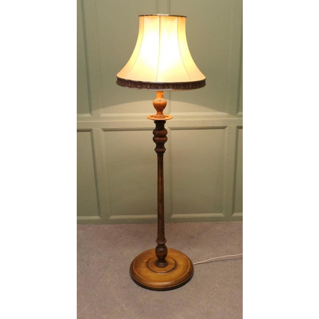Edwardian Turned Floor Standing Reading Lamp This charming floor Standing reading lamp is just the perfect height to stand...