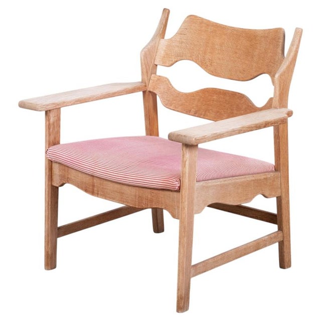 Vintage Razor Blade Oak Chair by Henning Kjærnulf for Nyrup Furniture Factory, 1960s For Sale - Image 10 of 10
