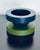1990s Ettore Sottsass "Basilico Compote 141" in Indigo Blue & Cedar Green for MaruTomi, 1997 For Sale - Image 5 of 5
