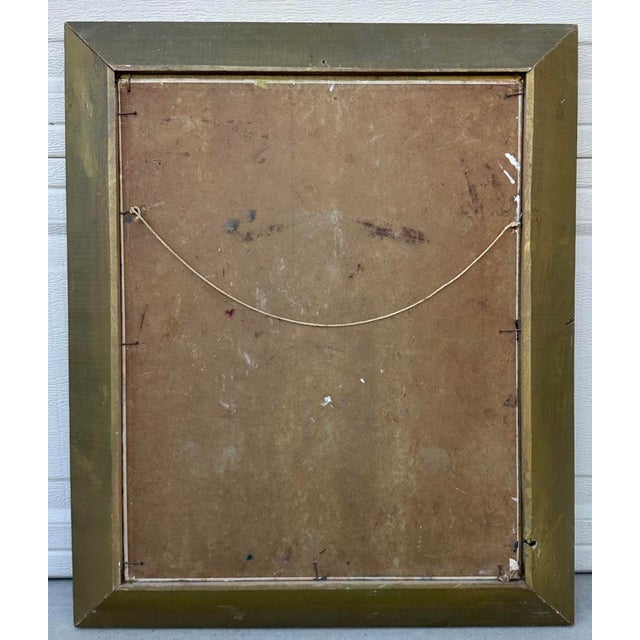 1940s Wpa Suffragist Artist Adele Clark Framed Rare Floral Impressionist Oil Painting For Sale - Image 18 of 18