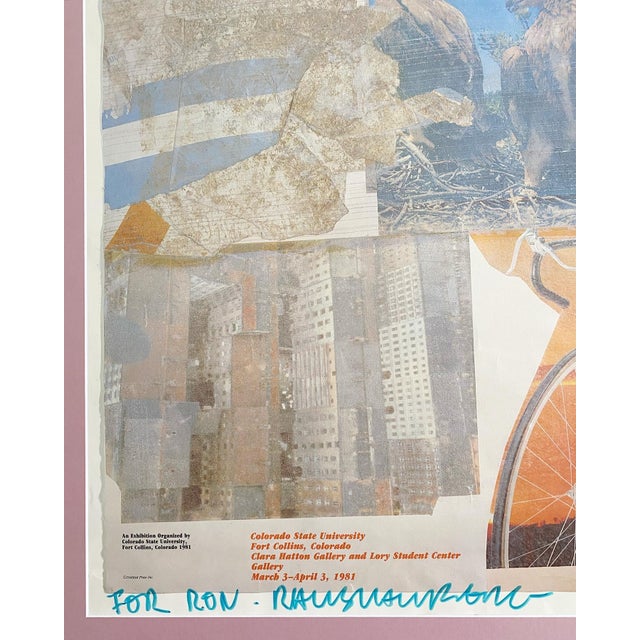 Framed Robert Rauschenberg Artist-Signed Exhibit Poster (Rare) | Chairish