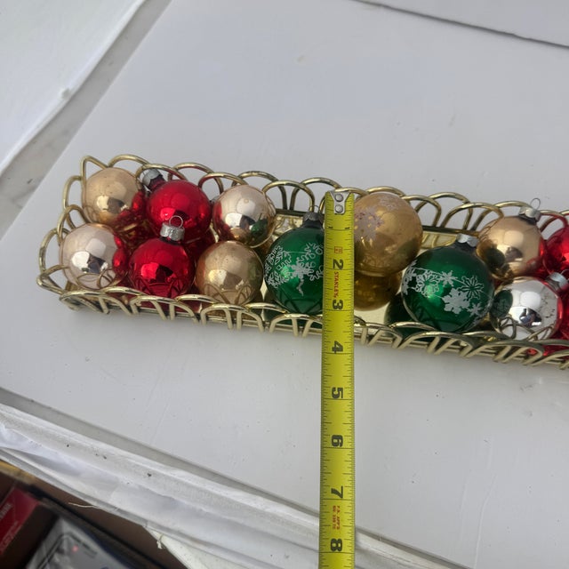 1950s 1950s Shiny Brite Christmas Ornaments With Mica Design- 15 Ornaments For Sale - Image 5 of 9
