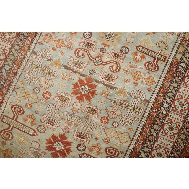 Textile Antique Decorative Shirvan Rug - 4' x 6'1" For Sale - Image 7 of 8