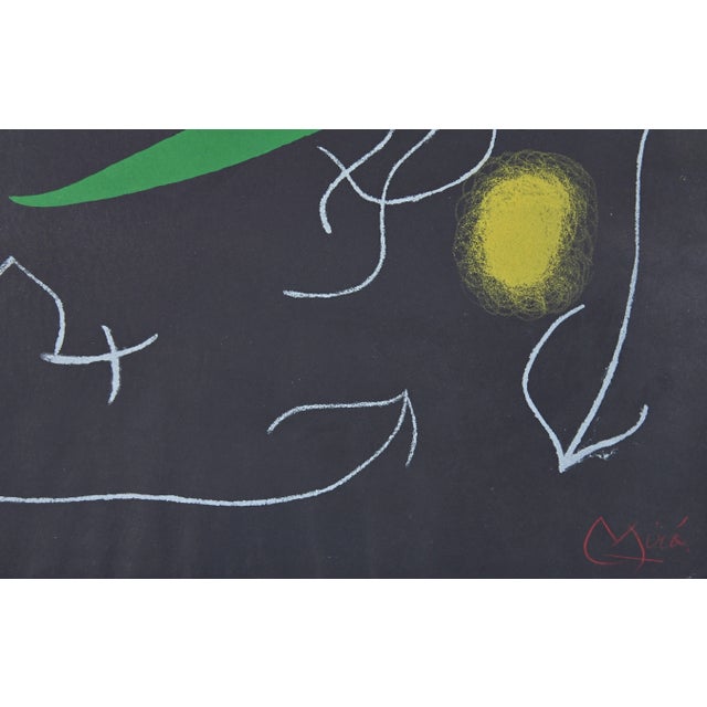 Mid-Century Modern Joan Miró, Le Lèzard Aux Plumes Dor, Original Lithograph, 1971 For Sale - Image 3 of 4