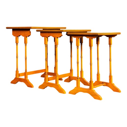 English Style Nesting Tables, Set of 3 For Sale