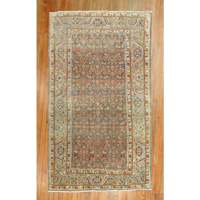 Red Early 20th Century Persian Bidjar Rug For Sale - Image 8 of 18