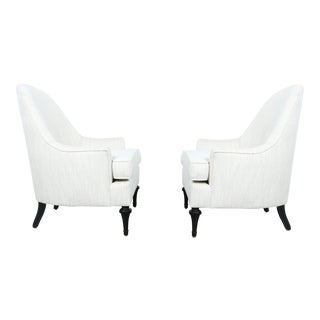Hollywood Regency Highback Chairs - Pair For Sale