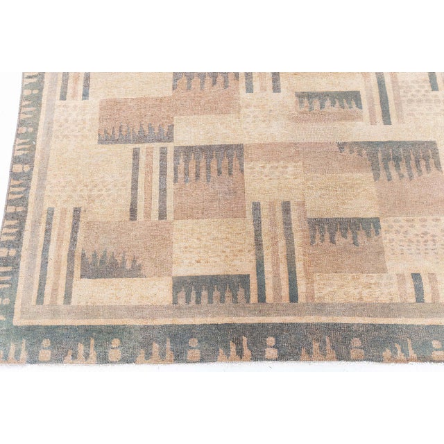 Art Deco Vintage French Art Deco Wool Rug Doris Leslie Blau For Sale - Image 3 of 9
