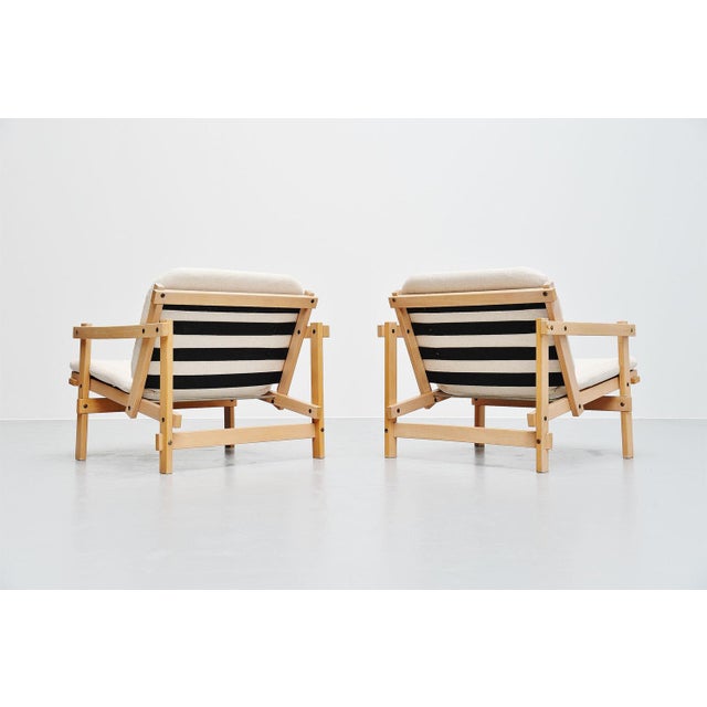 Rare pair of 'Cleon' lounge chairs designed by Martin Visser and manufactured by 't Spectrum, Holland 1964. The chairs...