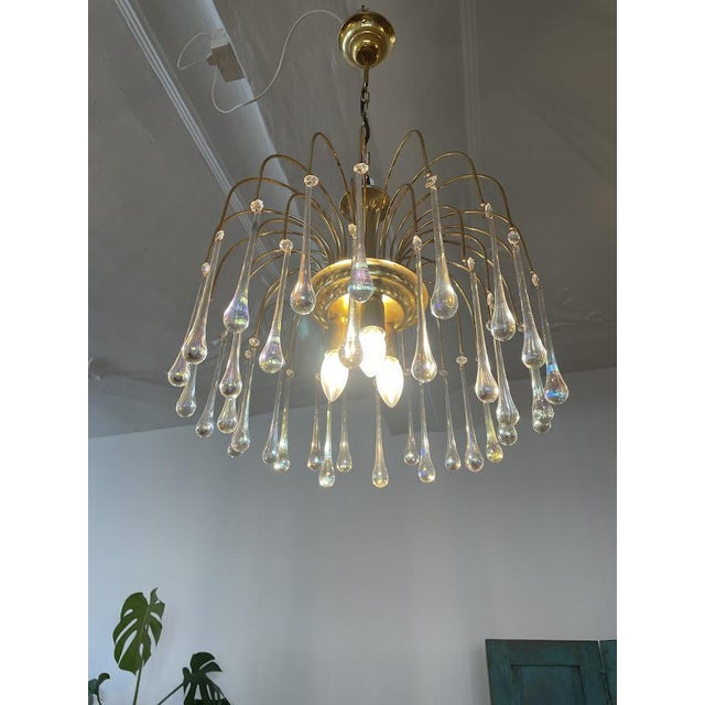 Teardrop Chandelier by Paolo Venini For Sale - Image 6 of 9